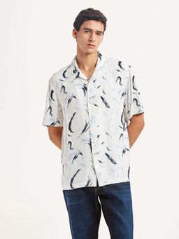 Levi's - White Abstract Regular Relaxed Fit Shirt