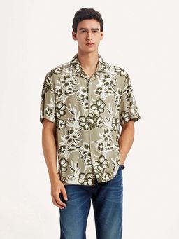 Levi's - Beige Floral Regular Relaxed Fit Shirt