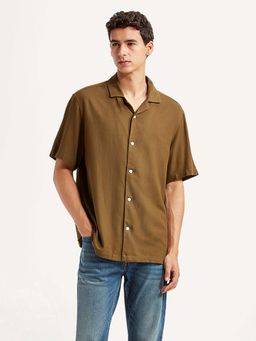 Levi's - Brown Solid Regular Relaxed Fit Shirt