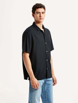 Levi's - Black Solid Regular Relaxed Fit Shirt