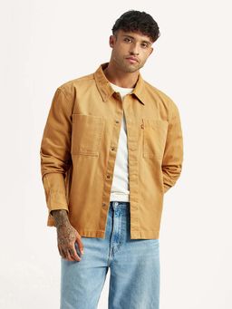 Levi's - Tan Solid Regular Relaxed Fit Shirt