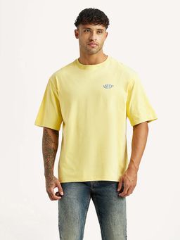 Levi's - Yellow Typography Regular Loose Fit T-Shirt