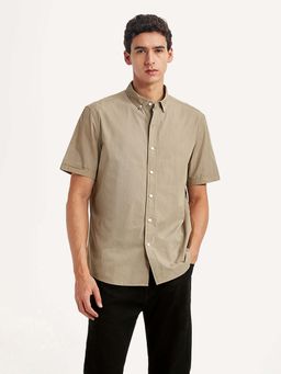 Levi's - Beige Solid Regular Slim Fit Shirt