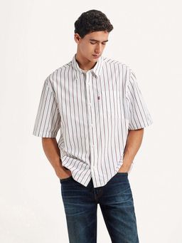 Levi's - White Stripes Regular Boxy Fit Shirt