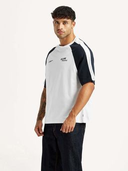 Levi's - White Colorblock Regular Loose Fit T-Shirt