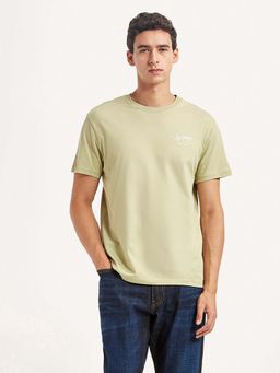 Levi's - Beige Solid Regular Slim Fit T-Shirt