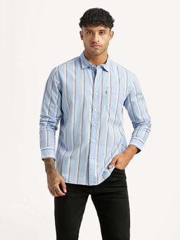 Levi's - Blue Stripes Regular Slim Fit Shirt