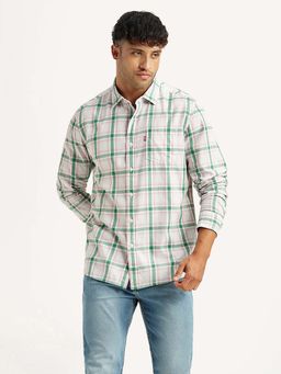 Levi's - White Checks Regular Slim Fit Shirt