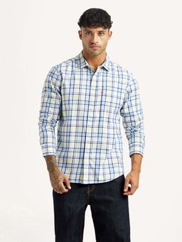 Levi's - Blue Checks Regular Slim Fit Shirt