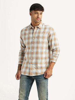 Levi's - White Checks Regular Slim Fit Shirt