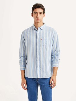 Levi's - Blue Stripes Regular Slim Fit Shirt