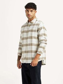 Levi's - White Checks Regular Slim Fit Shirt