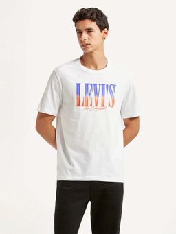 Levi's - White Graphic Regular Fit T-Shirt