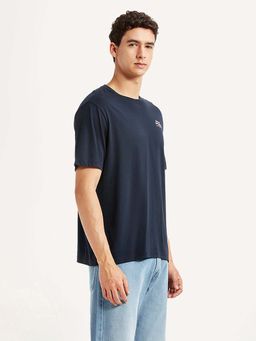 Levi's - Navy Blue Typography Regular Fit T-Shirt
