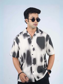 Eszett - Brown Abstract Regular Fit Shirt