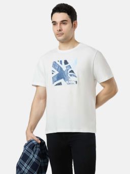 Pepe Jeans - White Graphic Regular Relaxed Fit T-Shirt