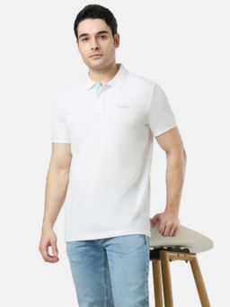 Pepe Jeans - White Solid Regular Fit Polo T-Shirt