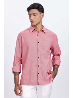 Eszett - Red Printed Regular Fit Shirt