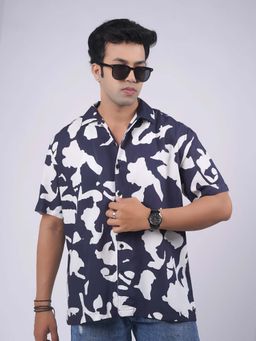 Eszett - Black Printed Regular Fit Shirt