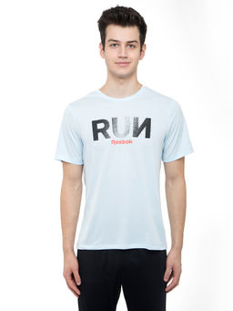 Reebok - Re Graphic Tee Blue Running T-shirt
