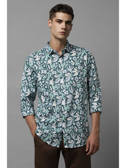 Allen Solly - Mens Multi Slim Fit Print Full Sleeves Casual Shirt