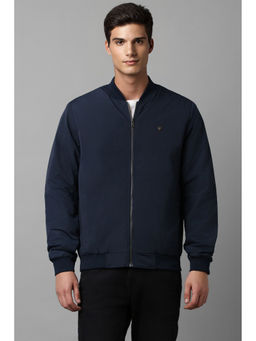 Louis Philippe - Mens Casual Navy Solid Jacket