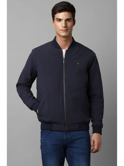 Louis Philippe - Mens Casual Navy Solid Jacket