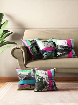 India Circus by Krsnaa Mehta - Incredible Pop India Cushion Cover Set Of 5