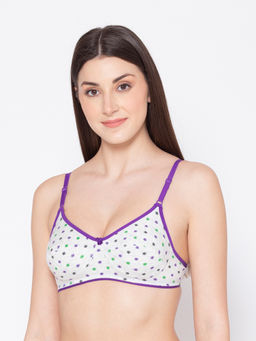 Groversons Paris Beauty - Women Full Coverage Everyday T-Shirt Bra - Grey