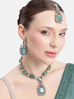Estele - Roopsaaz Blue Kundan Necklace Set