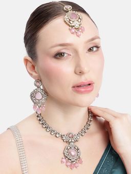 Estele - Manoramika Mint Pink Necklace Set