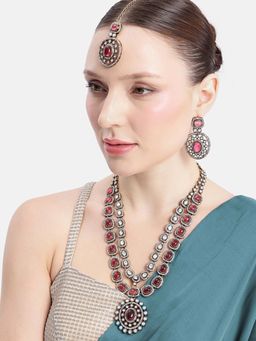 Estele - Rajlaxmi Ruby Haram Necklace Set