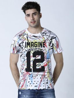 Huetrap - Mens White Short Sleeve T-Shirt