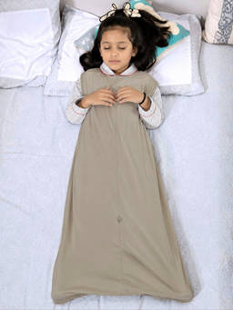 Cocoon Care - Bamboo Cotton Solid Single Sleeping Bag for Baby Grey