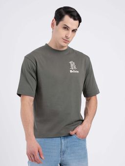 Red Tape - Men Grey Printed T-Shirt