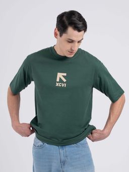 Red Tape - Men Green Printed T-Shirt