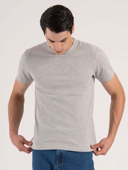 Red Tape - Grey Self Design Regular Fit T-Shirt