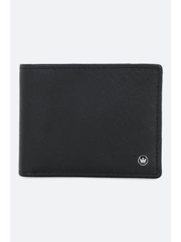 Louis Philippe - Men Black Solid Genuine Leather Wallet