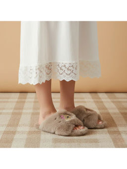 RETTROSE - The Velentina Mink Luxury Fluffy Embellished Slippers