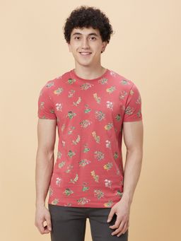 Being Human - Mens Red Crew Neck T-Shirt