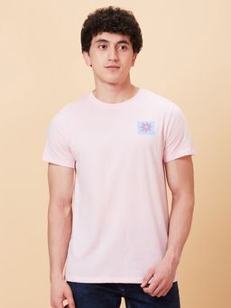 Being Human - Mens Powder Pink Crew Neck T-Shirt