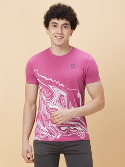 Being Human - Mens Mauve Haze Crew Neck T-Shirt