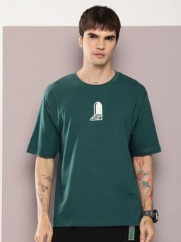DILLINGER - Green Graphic Oversized T-Shirt