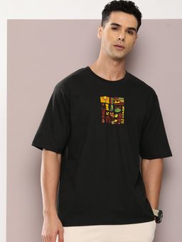 DILLINGER - Black Graphic Oversized T-Shirt