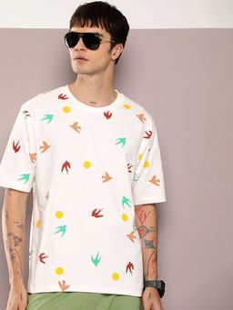 DILLINGER - Off White Graphic Oversized T-Shirt
