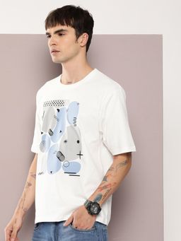 DILLINGER - Off White Graphic Oversized T-Shirt