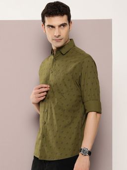 DILLINGER - Mens Olive Printed Shirt