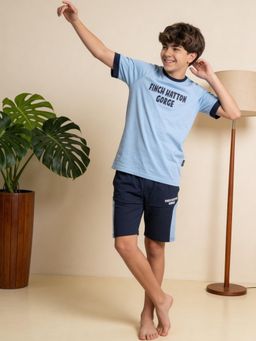 Lil Tomatoes - Boys Cotton Typography Print Summer Shorts Set