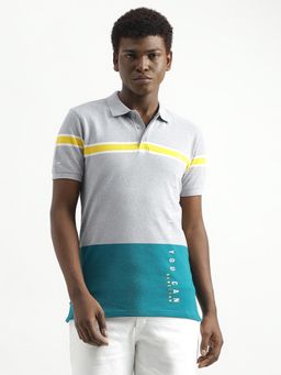 United Colors of Benetton - Men Colorblock Polo Collar T-Shirt