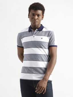 United Colors of Benetton - Men Striped Polo Collar T-Shirt